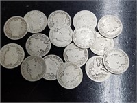 16 Barber Quarters  (see pictures)