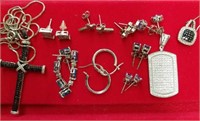 .925 Sterling Silver Jewelry Lot  31.2g