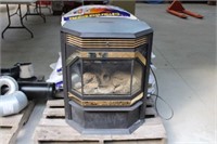 Lennox wood pellet stove w/pellets & pipe