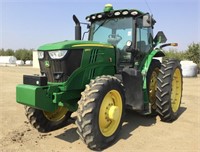 JOHN DEERE 6195R Premium Tractor, MFWD, 1 OWNER