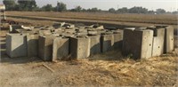 Approx (40) 38.5"x35" Concrete Rice Boxes