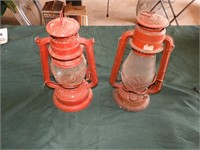 (2) primitive style lanterns