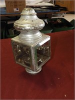 Carriage light with beveled clear glass