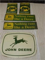 Group of 5 John Deere signs