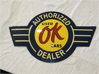 Reproduction OK Used Car sign