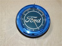 Decorator Ford neon clock