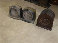 (3) vintage speakers