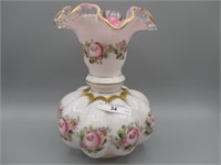 Fenton Charleton 8" vase on Peachcrest