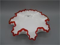 Fenton 8" flame crest ruffled bowl