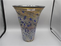 Cont Art Glass Massive 13" freehand vase