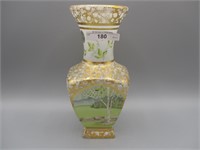Fenton 8" HP square vase
