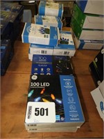 (15) boxes of LED Christmas lights