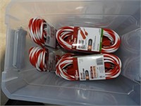 (10) new 25' candy cane striped extension cords