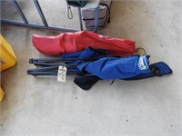 Pair of folding camp chairs