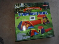 (4) pcs - kids tent, pop-up play house, more