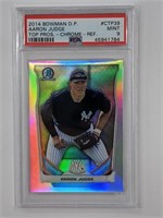 2014 Bowman Chrome Refractor Aaron Judge RC PSA 9