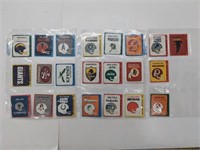 1970's Lot of Fleer Football Team Stickers