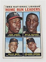 1964 Topps Hank Aaron Willie Mays McCovey #9
