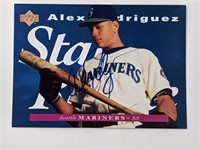 1995 Alex Rodriguez Signed Jumbo Star Rookie Card