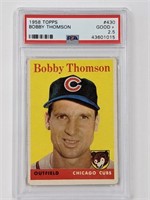 1958 Topps Bobby Thomson #430 PSA Good+ 2.5