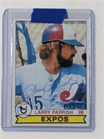 1979 Topps Larry Parrish #677 Signed Card W/ COA