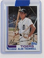 1982 Topps Alan Trammell #475 Signed Card W/ COA