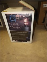 Flame tower patio heater