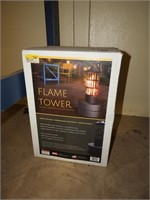 Flame tower patio heater
