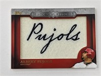 2012 Topps Albert Pujols Historical Stitches Patch