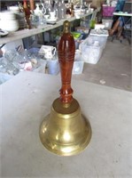 Brass School Bell 10"T