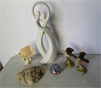 Mirano Glass Paper Weight, Figurines, Etc