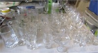 Crystal Stemware, Liquor Glasses, Etc