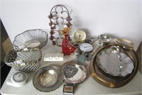 Silver Plate, Outdoor Thermometer. Etc