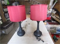 Pair Vintage Table Lamps 24"T