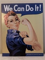we can do it metal sign 16 x 12.5
