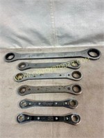 Assorted standard ratchet wrenches