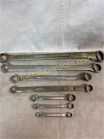 Assorted standard Craftsman box end Wrenches