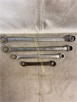 Assorted standard Box end wrenches