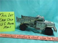 Hubley Vintage Cast Metal Dump Truck Toy