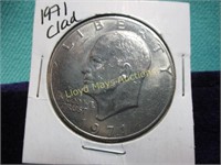 1971 Silver Clad US Eisenhower Dollar
