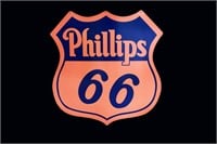 Phillips 66 SS Steel Repro Sign 39"X42"