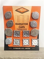1930's Papco Rad Caps Countertop Store Display in