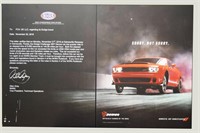 Dodge Demon Banned by NHRA Wood Poster Board