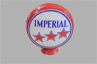 Imperial 3 Star Gas Pump Globe with Original