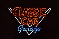 Classic Car Garage Neon 20"X28"