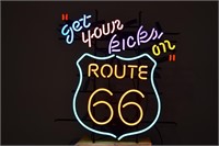 Get Your Kicks on Route 66 Neon 26"X28"