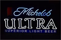 Michelob Ultra Neon Sign New in Box 16"X32"