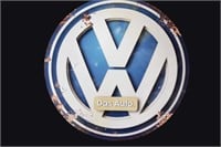 VW SS Steel Sign 28" Diameter Repro