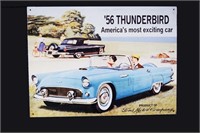 1956 Thunderbird SS Tin Repro Sign 12"X18"