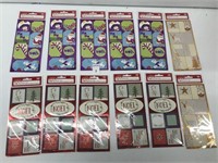 12PCS HOLIDAY TIME PEEL N' STICK TAGS